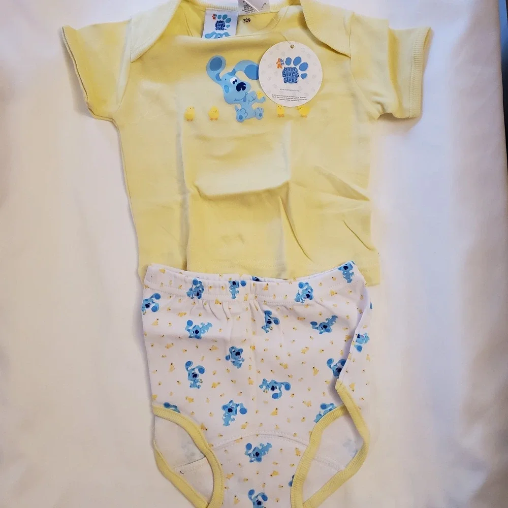 Vtg Y2k Blues Clues Creeper Pant Shirt Outfit New‎ In Package
